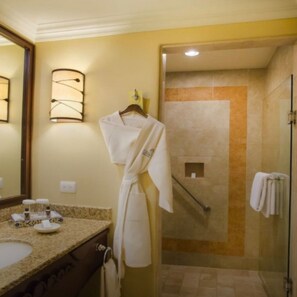 Bathroom feels like a personal spa oasis! 
