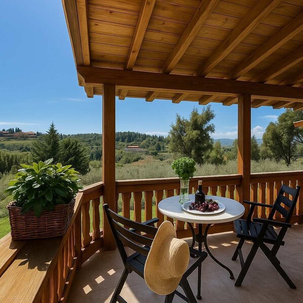 Garden View from the balcony of the house - Relax and rejoice gazing upon nature