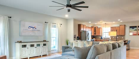 Modern Decor with Open Floorplan and Smart TV