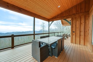 Deck | Long-Range Mountain Views | Gas Grill