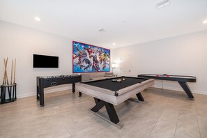 Furniture,Table,Indoors,Pool Table,Room