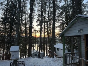 View down to the water