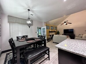 Dining and family room