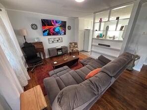 65in Roku TV, Workstation, Recliner Couch, Board/Card Games, USB A&C Outlet
