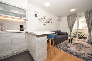 Kitchen and dining area