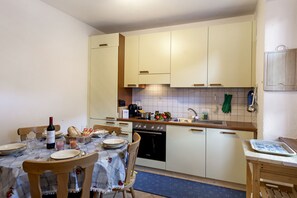 Kitchen and dining area