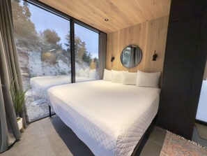 King Beds inside all of our Mirror Homes at East Zion Resort.