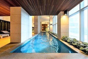 A beautiful indoor pool.