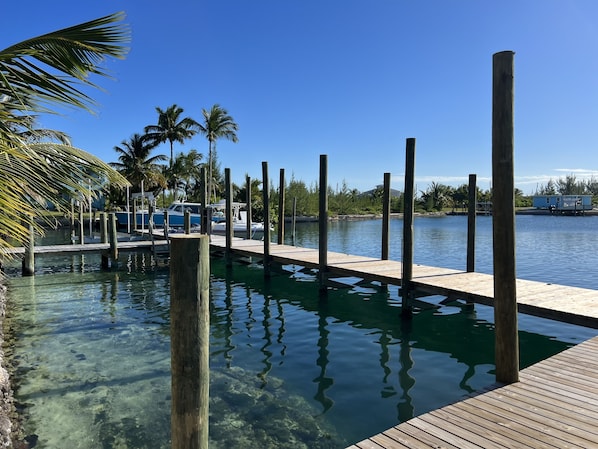 Large Dock to Access Canal with Direct Connection to Sea of Abaco