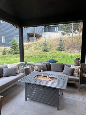 Outdoor seating area 