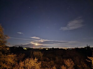 View from deck
Moon rising over Mt Lemon