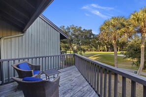 Deck to watch the golfers go by!