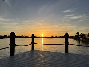 Sunrise from dock
