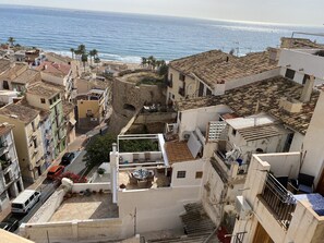 View of our terrace from the Church Tower-