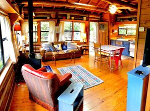 Inside of LakeWood cabin.