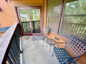 Upper level balcony