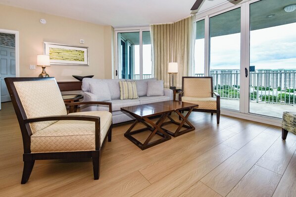 The Palms of Destin 11017 - Living Area and Balcony