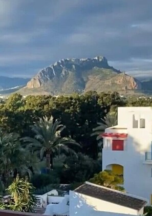 View of the mountain from the terrace