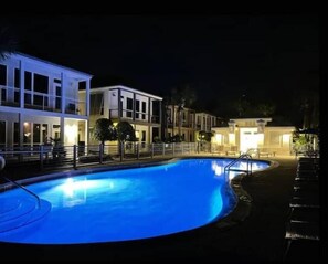 Go for a night swim, the pool closes at 10pm. 
