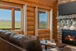 This tranquil log cabin helps us slow down and keep things simple.
