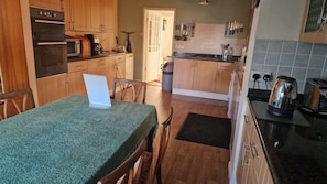 Kitchen and dining area