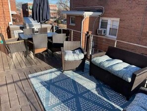 Enjoy the nice weather and views on this beautiful patio!