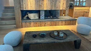 Cozy Living Space with Fireplace