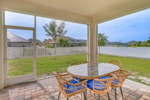 Screened-In Porch | Fenced-In Backyard