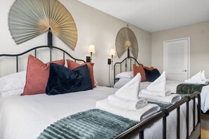 You’ll sleep soundly in one of these two plush queen beds, perfect for a restful night after a day of exploring or working in the city.