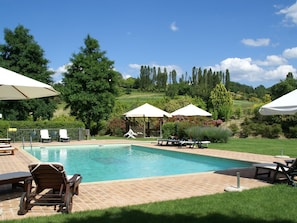 Schwimmbad des Ferienhauses