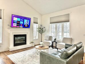 Main level: Living room #1 with Roku TV
