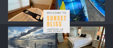 Pebble beach, hottub, garden tub... AND MORE! Is all waiting for you!
