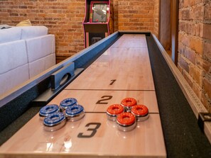 Enjoy time with family and friends in our spacious living room and fun games!