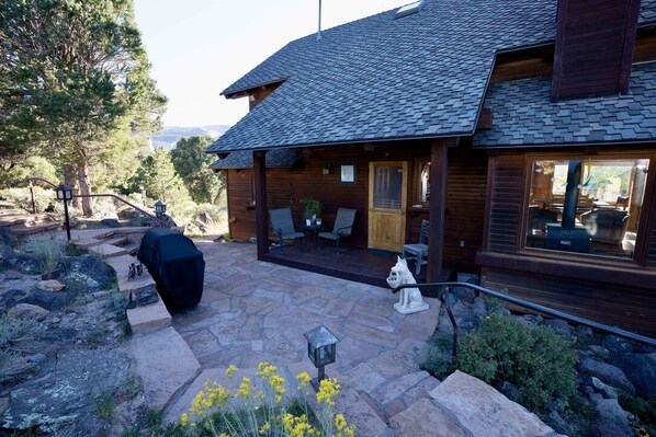 East facing patio with BBQ