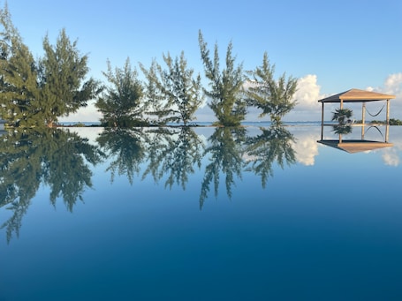View from the Pool on a calm evening