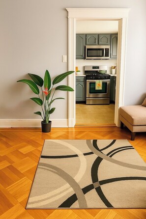 Open layout with a full kitchen view for easy entertaining