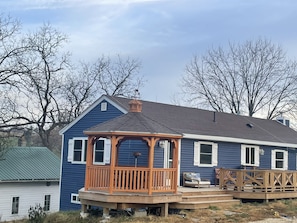 West side of the house