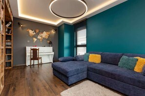 Living room with television