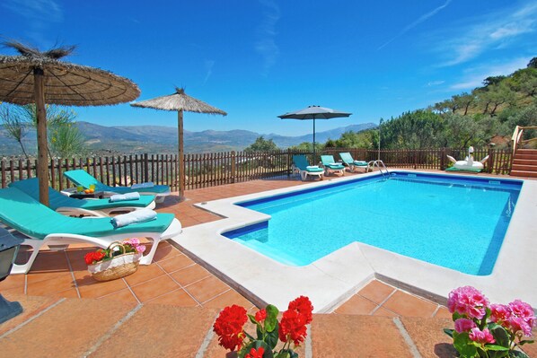 The eye-catcher of Casa Kambo, the beautiful swimming pool.