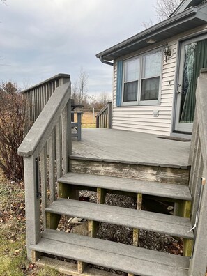 deck to enter the house