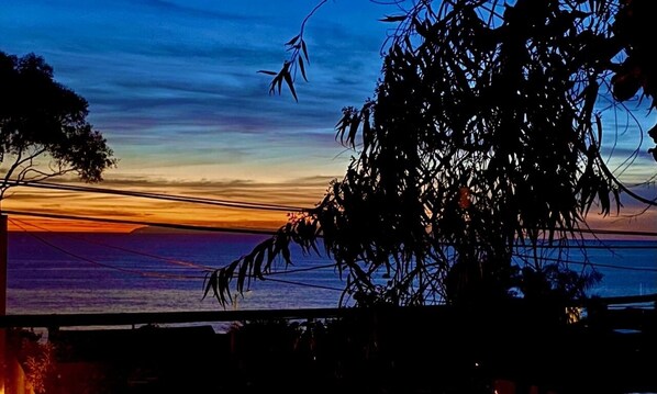 View of amazing sunsets from the living room