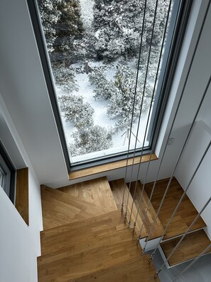 Stairs to Rooftop Room