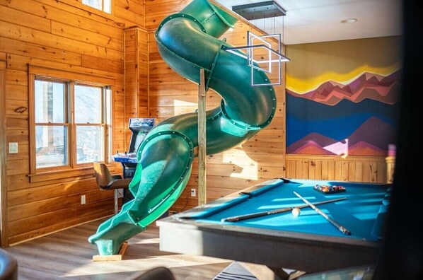 10 foot Circular Slide in cabin 2!