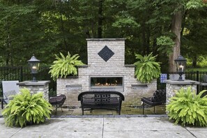 Backyard Fireplace