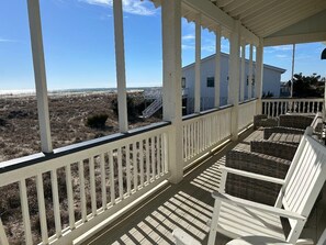 Side Porch with Ocean Views