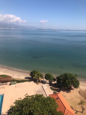 Vista a la playa o el mar