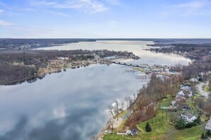 Fish creek, where it meets Saratoga Lake