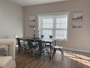 Dining table seats 8