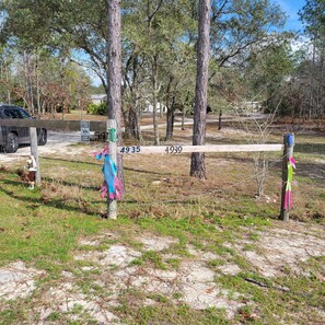 Entrance to 5 acre property