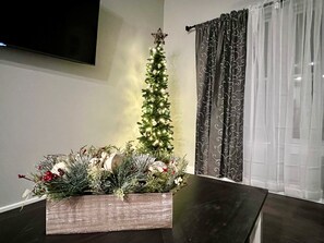 Holiday decorations are usually displayed from early November to Mid-January